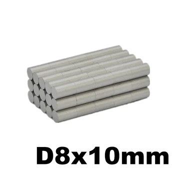 

SmCo Cylinder Magnet Dia. 8x10 8x12 8x15mm Grade YXG28H 350 Degree Celsius High Temperature Permanent Rare Earth Magnets 12pcs