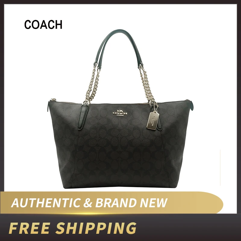 

Authentic Original & Brand New Coach F23526 Ava Chain Tote Signature Bag