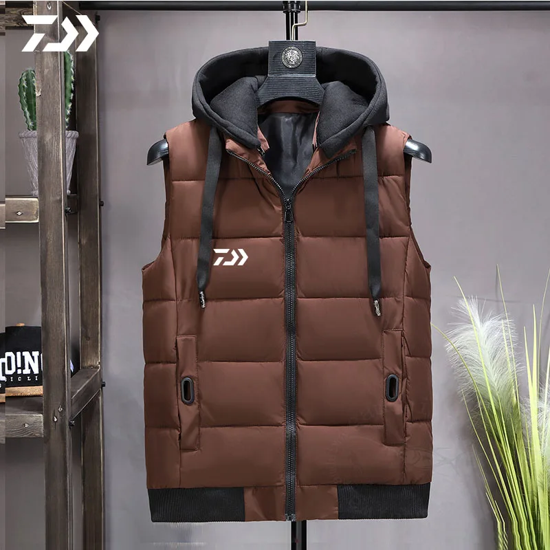 

Daiwa Fishing Vest Outdoor Sport Warm Autumn Winter Hiking Fishing Clothing Breathable Cotton Fishing Clothes Sleeveless Jacket