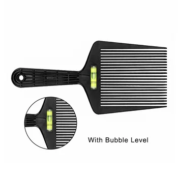 

Salon Barber Hair Styling Flat Wide Tooth Hair Comb With Level Instrument Dyeing Coloring Pigment Mixing Coating Brush Tool