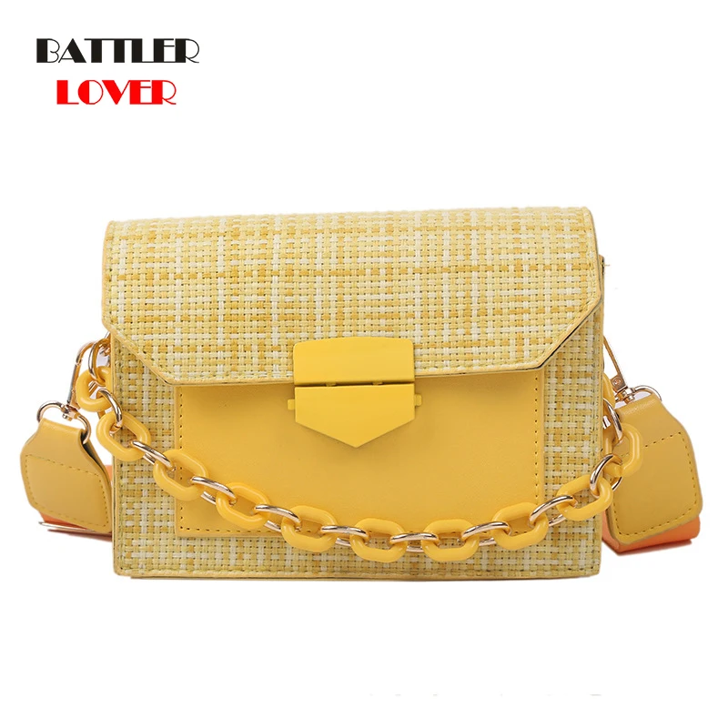 Women Shoulder Bags Satchels Chains Flowers Crossbody Bags Messenger Bags for Ladies Solid 2020 High Quality Soft PU Leather