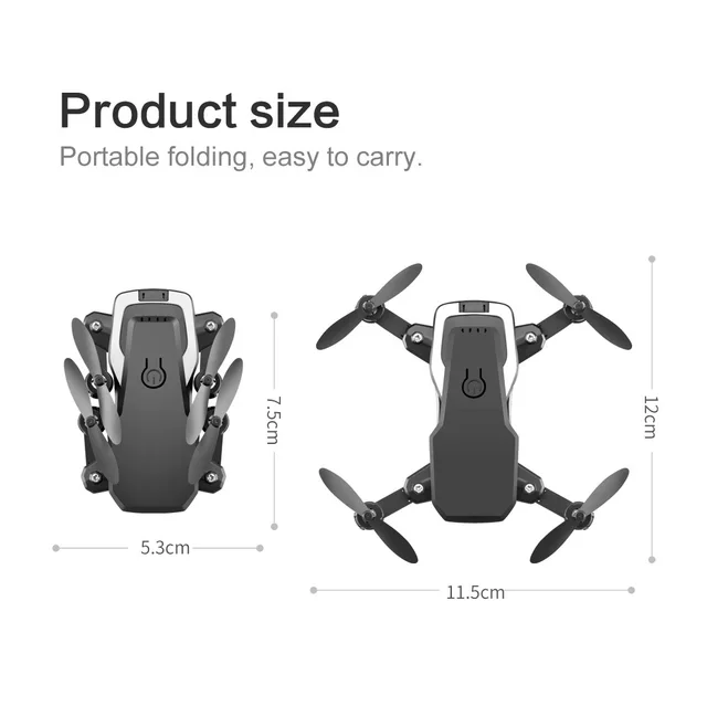 LF606 Mini RC Foldable drone With 4K HD Camera Wifi FPV Selfie Helicopter Altitude Hold Quadcopter Profesional Drones Kids Toys 6