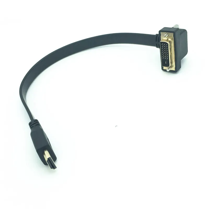 0,3 м DVI-D 24+ 1 Мужской 90 градусов под прямым углом к HDMI кабель