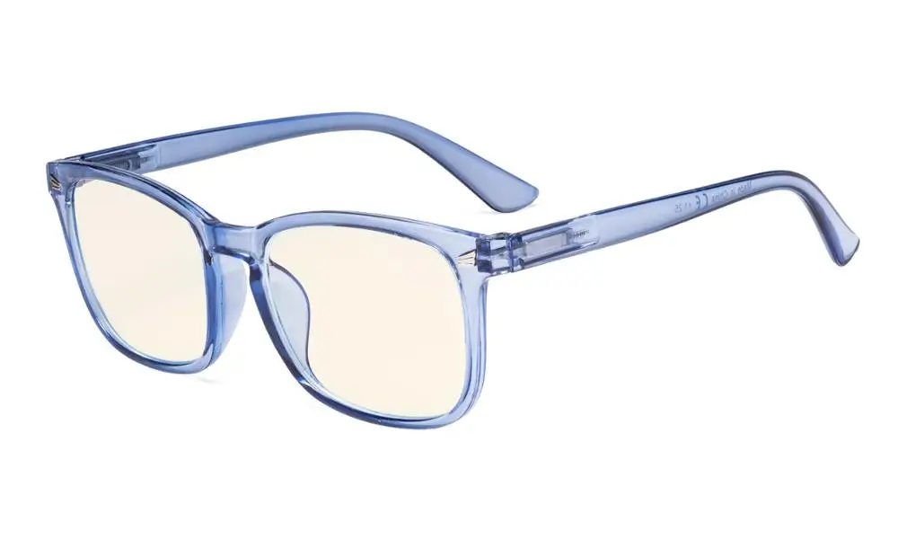 Blue UVRT1801 Eyekepper Компьютер очки для чтения-синий светильник фильтр-UV420 защита квадратные умники - Цвет оправы: Blue