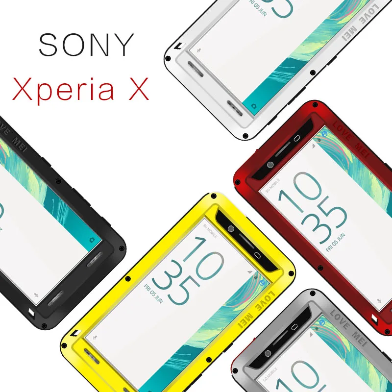 LOVE MEI металлический алюминиевый чехол для sony Xperia X, мощный защитный противоударный водонепроницаемый чехол для sony Xperia X F5122 F5121