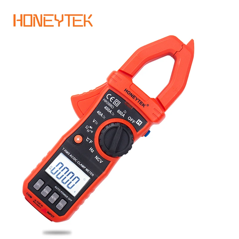 Мультиметр HONEYTEK True RMS измеритель температуры тестер NCV амперметр клещи фонарик
