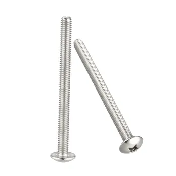 

uxcell Machine Screws, M4x50mm Phillips Truss Head Screw, 304 Stainless Steel, Fasteners Bolts 20Pcs