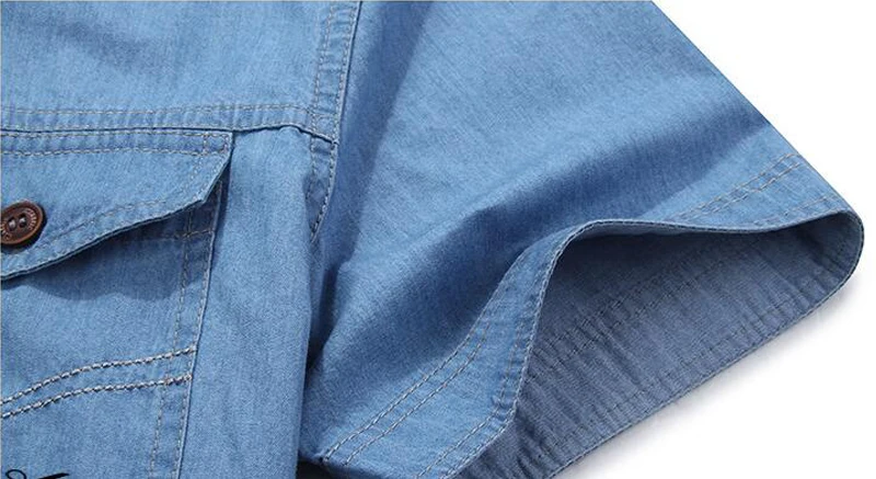 Мужская рубашка VogueDenim Camisa Masculina, Мужская Уличная одежда, мужские рубашки, мужская рубашка с коротким рукавом, большие размеры 5XL, модная одежда