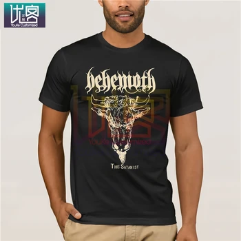 

BEHEMOTH The Satanist T-Shirt Humor Tee Shirt 100% Cotton Tops Graphic Amazing Short Sleeve Unique Cotton Tee Shirt Present