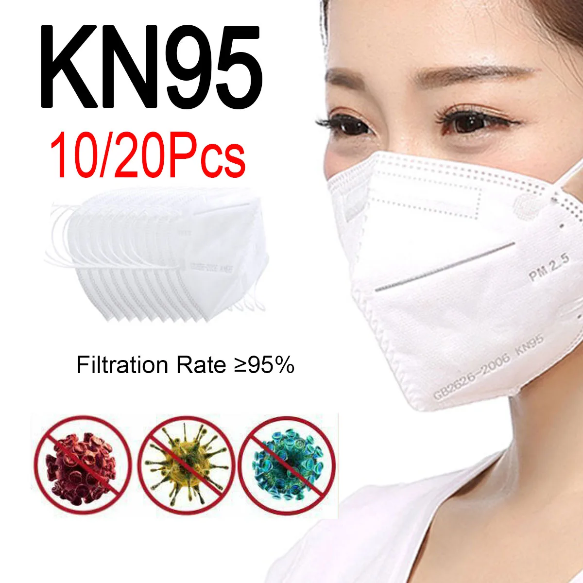 

KN95 Mask for Adult Kids PM2.5 Respirator 19 Virus Haze Dust Mouth Masks Cap with Breathing Valve for Disposable Pad Filter Anti