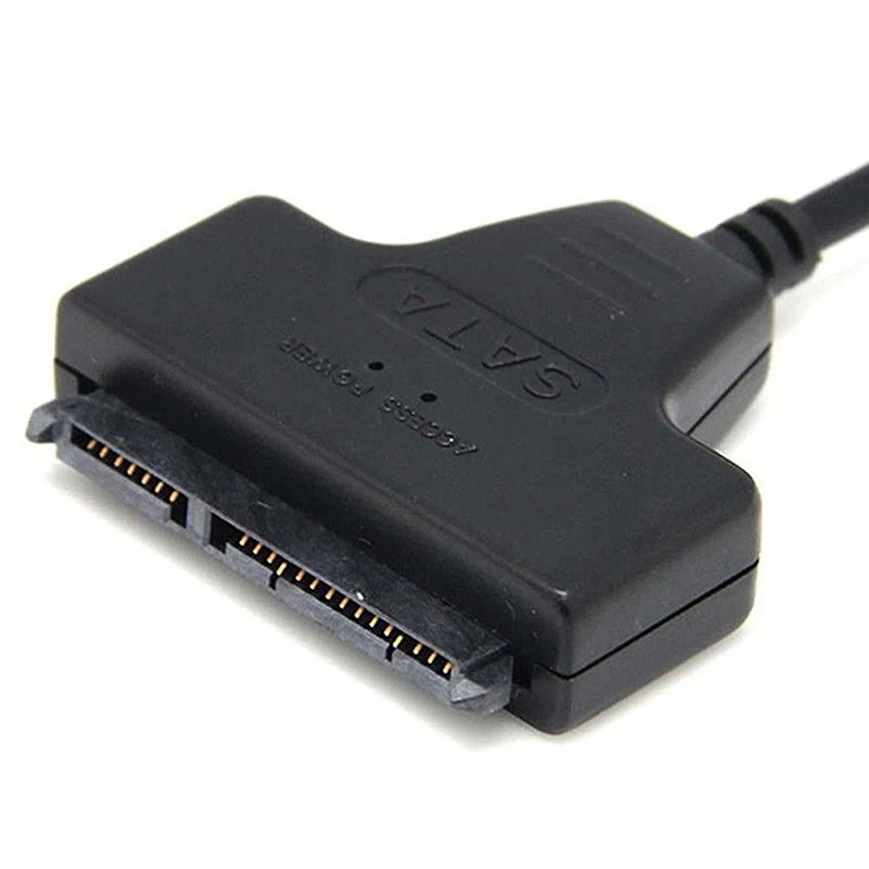 USB 2,0 до 7+ 15 P на жесткий диск черный адаптер 3,0 конвертер адаптер для ноутбука 2," жесткий диск на SATA кабель ata