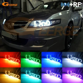 

Excellent RF remote Bluetooth App Multi-Color Ultra bright RGB LED Angel Eyes halo rings For honda accord CL7 CL9 CM2 2002-2008