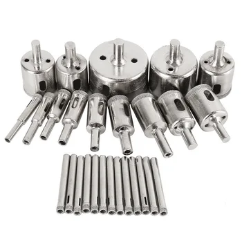 

28Pcs/Set Diamond Drill Bit Hollow Drill Hole Saw Bit 6-50mm for Marble Tile Glass LAD-sale