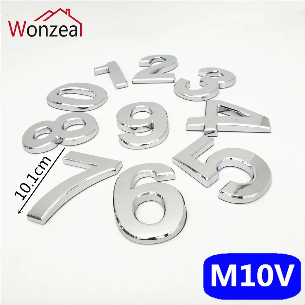 M10V亮银10cm塑料门牌=c混合4