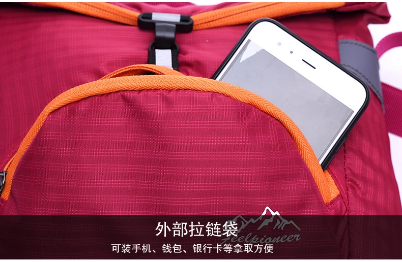 Unisex fashion outdoor folding water repellent nylon bag Fold  Zipper Water Repellent School Rucksack Shoulder Bag Coin Bag 820