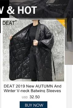 DEAT, осень и зима, новые продукты, модная, индивидуальная, Джинсовая, сырая, простроченная, Длинная ветровка, кружевное пальто PB146