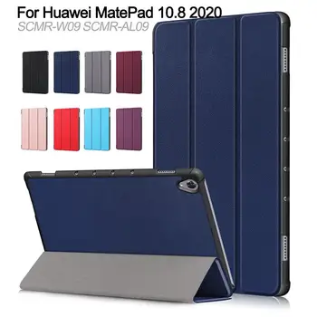 

Tablet Case For Huawei MatePad 10.8 2020 SCMR-W09 SCMR-AL09 Slim PU Leather Stand Cover Auto Wake/Sleep Shockproof