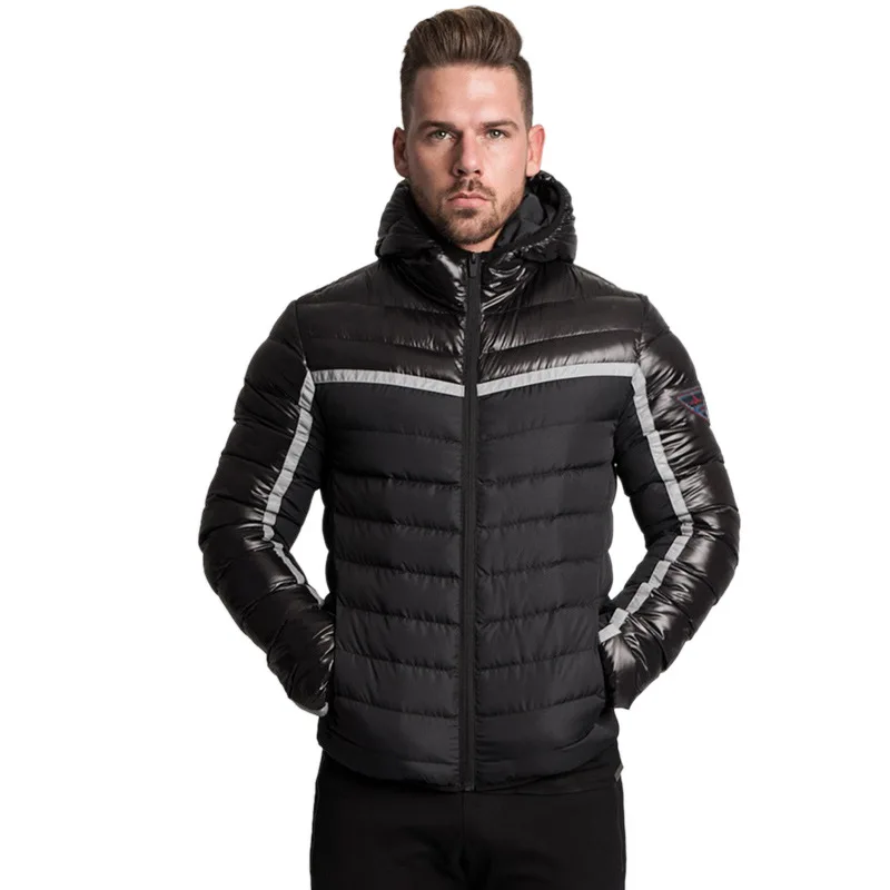 

Mens Winter Patchwork Parka Warm Jackets Simple Hem Practical Windbreaker Zipper Pocket High Quality Parka men sportwear coat