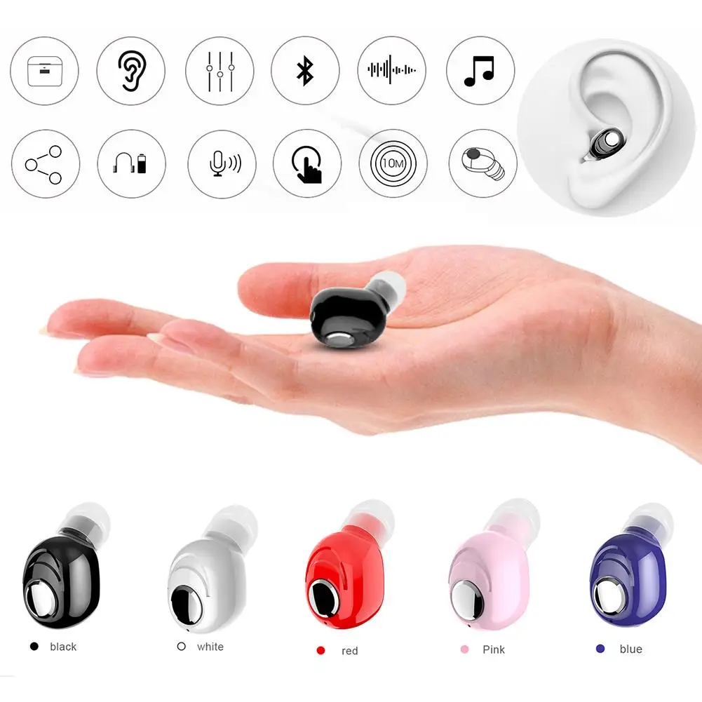 Мини беспроводные Bluetooth наушники V5.0 стерео наушники-вкладыши с микрофоном спортивные наушники для бега наушники для samsung huawei Xiaomi