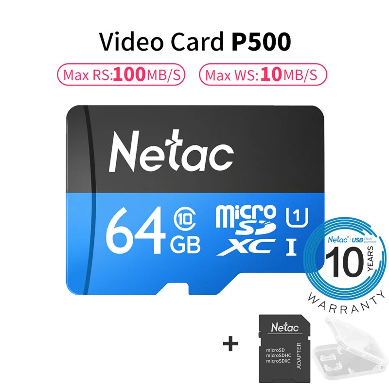 Netac класс 10, 16 ГБ, 32 ГБ, 64 ГБ, 128 Гб Micro SD карты UHS-1 карты 80 МБ/с. флэш-память данных карты Micro SD карты для настольного компьютера - Емкость: 64GB Set B