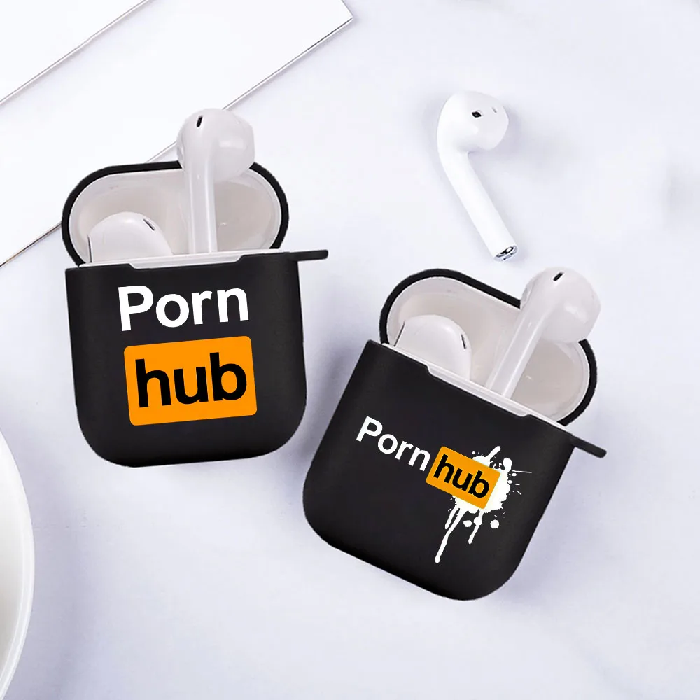 Hot Popular Website Pornhub Tumblr silicone TPU Airpod Case For Apple Airpods 2 1 Soft Cover Wireless bluetooth Earphone Coque