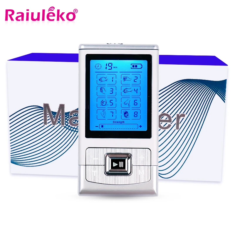 

Health Care Electric Massager Digital Therapy Machine LCD Screen Full Body 4 Pads Tens Muscle Massager Acupuncture Body Massager