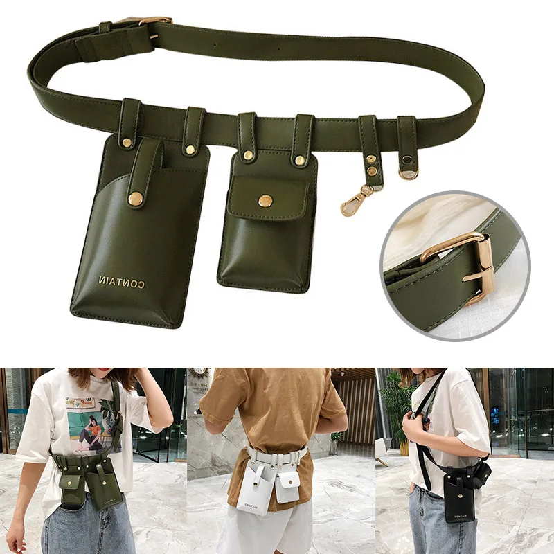

Belt Trend Street Bag Personality Fashion Mobile Phone Pockets Diagonal Package Popular