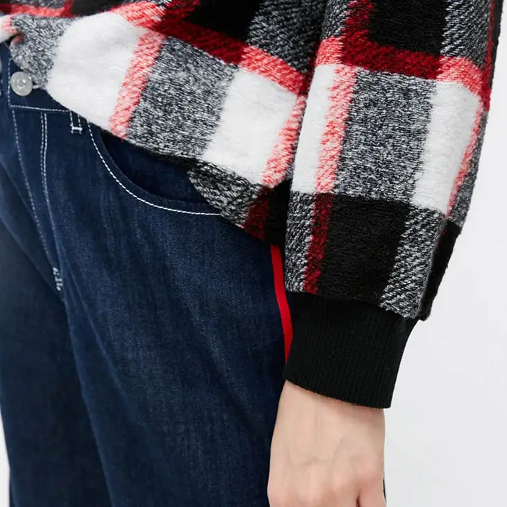 Vero Moda уличная толстовка с капюшоном и принтом в клетку с открытыми плечами | 318333519