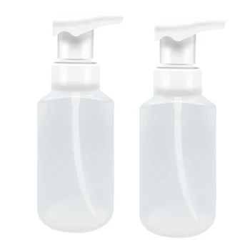 

180ML Empty Squeezed Foaming Pump, Soap Foam Bottle, Cosmetic Containers Dispenser, Hairdressing Potion Bubble Bottle, 2 Pack
