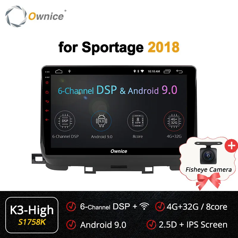 Ownice K6 K5 K3 ips 10," Android система навигации плеер мультимедиа головное устройство для Kia Sportage Авторадио Gps Радио стерео