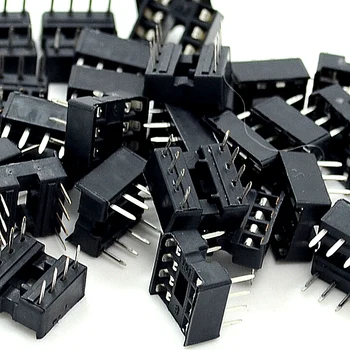 

8pin DIP IC Sockets Adaptor Solder Type 8 Pin 100pcs