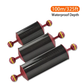 

Red Carbon Fiber Float Buoyancy Aquatic Arm Dual Ball Floating Arm Diving Camera Underwater Diving Tray 1PC