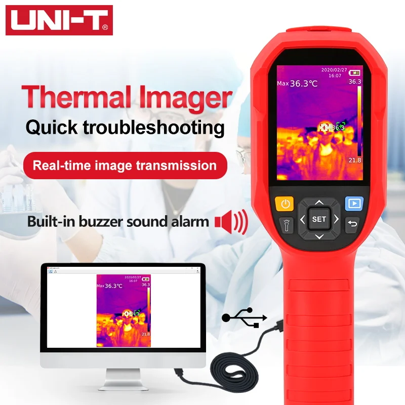 UNI-T UTi165H Инфракрасный Тепловизор 30 C ~ 45 Thermometer термометр тепловизионная камера