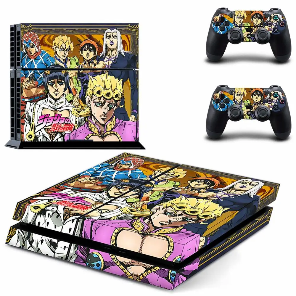 JoJo невероятное приключение Стикеры s Наклейка для PS4 Стикеры Play station 4 наклейки домашнего декора для Игровые приставки 4 консоли и 2 контроллера - Цвет: GYTM2746
