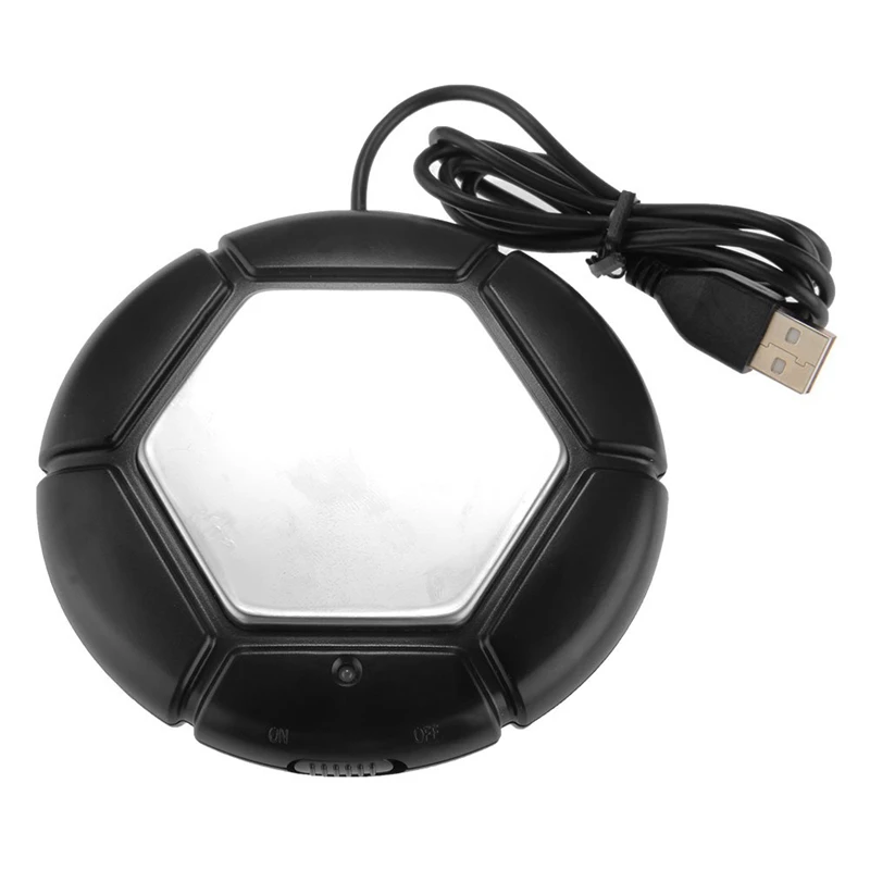 USB Powered вода кофе чай суп напиток чашка Кружка грелка нагревательный лоток Pad черный