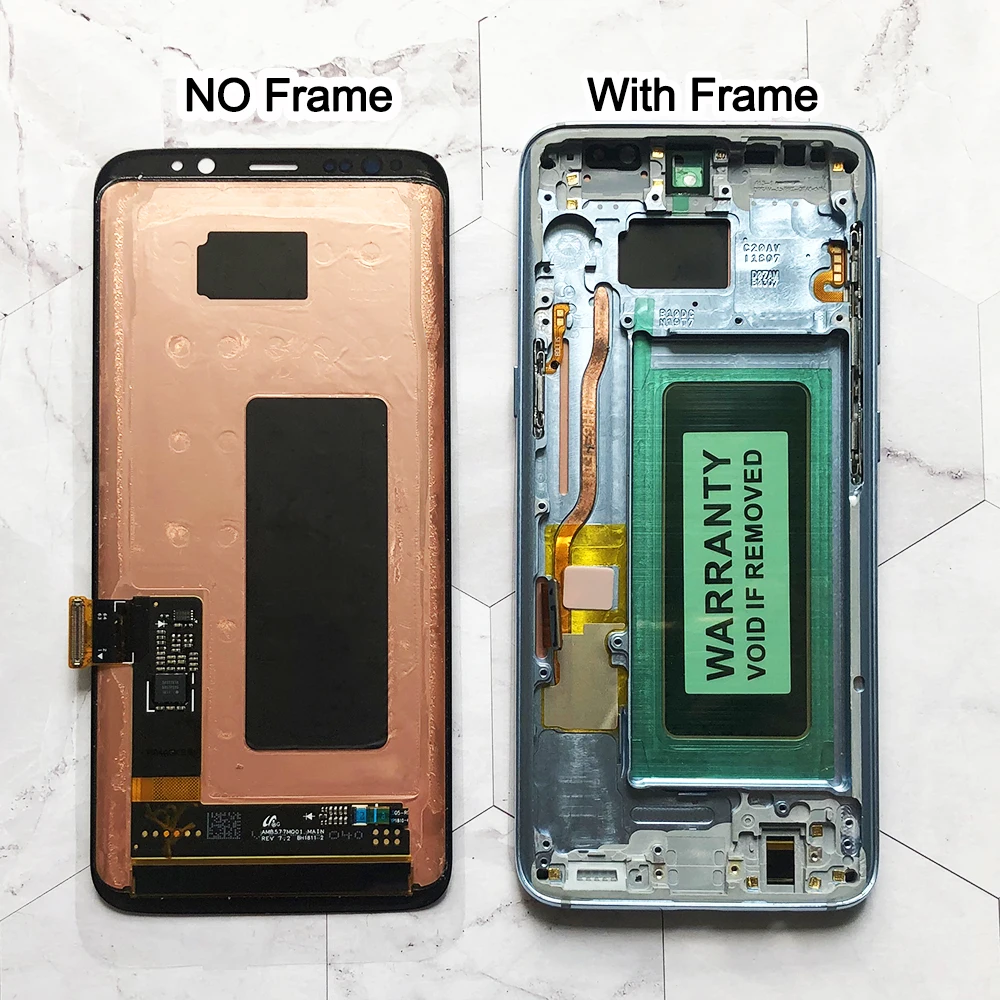 Ｚ  S8 Ŀ ũ G950 G950F  AMOLED LCD ÷ ġ ũ Ÿ  ü , AAA ǰ