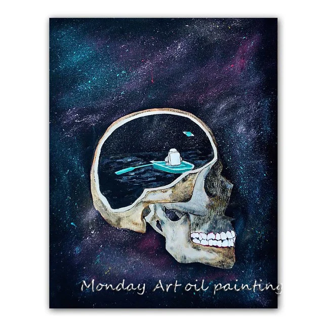 WANGART-Astronaut-Space-Dreaming-Stars-Limit-Oil-Painting-Canvas-Wall-Pictures-for-Living-Room-Posters-and12