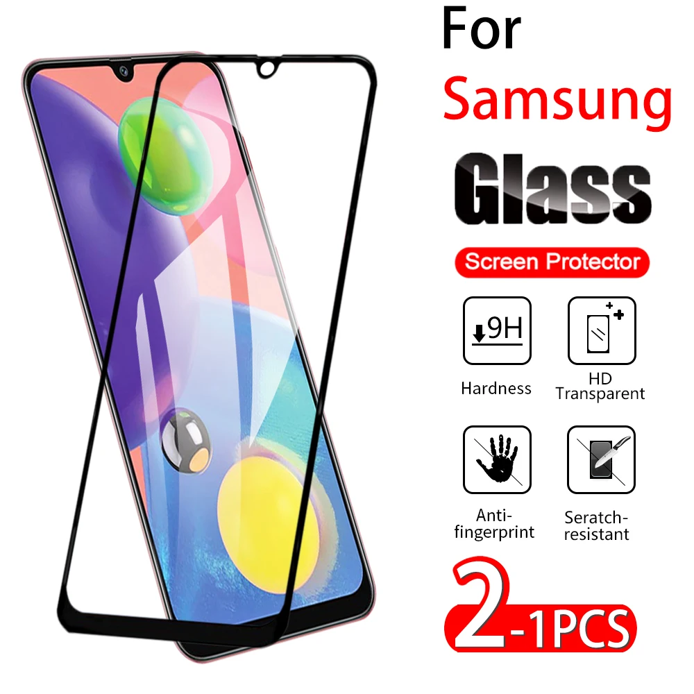 1-2PCS Tempered Glass For Samsung A70 A70S A50 A50S Screen Protection on for A20S 30 Premium HD Protective | Мобильные телефоны и