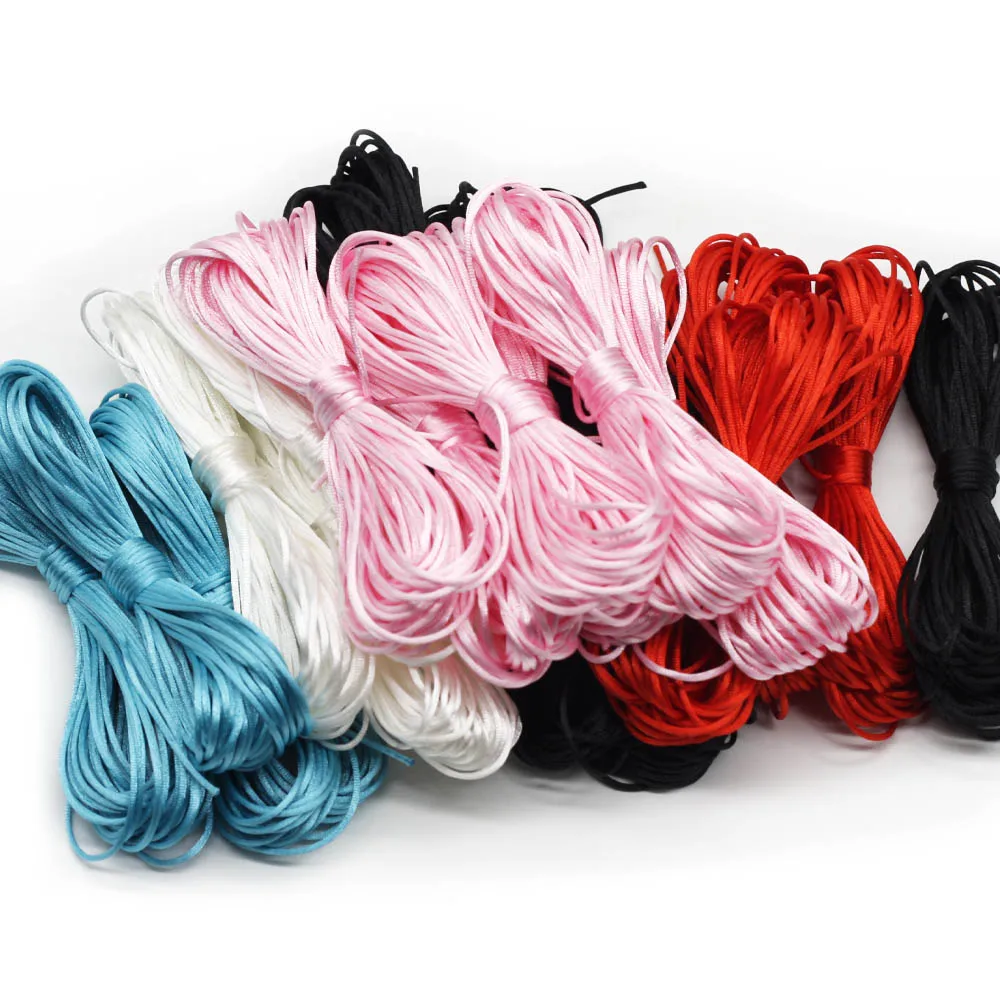 10m/lot 1.5mm Colorful Nylon Cord Pacifier Clips DIY