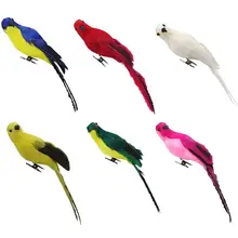 20 см украшения для сада Птица имитация попугая Макау окно птица пена перо большой попугай украшение дома Быстрая