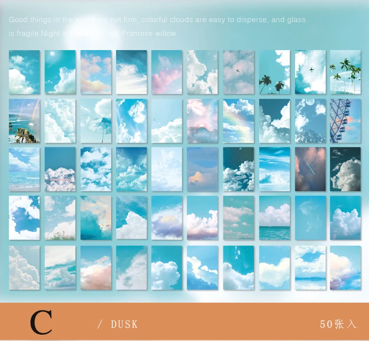 Mr.paper 6 Designs 50 Pcs/book Sky Island Series Ins Style Memo Pads Creative Handbook Stationery Office Supplies Memo Pads Mr.paper 6 Designs 50 Pcs/book Sky Island Series Ins Style Memo Pads Creative Handbook Stationery Office Supplies Memo Pads