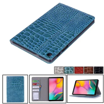 

High Quality Leather Case for Samsung Tab A 8.0 2019 T290 T295 Smart Cover for Tab A 8 SM-T295 Slim Crocodile Tablet Stand Coque