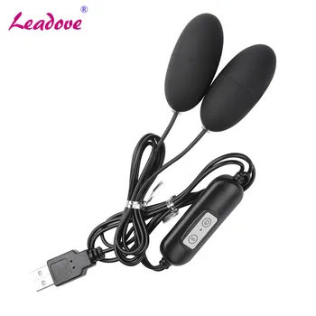 USB Single/Double Vibrating Eggs 12 Frequency Multispeed G Spot Vibrator Sex Toys for Women Adult Products Waterproof 1