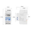 TM919 5V 12V 24V 110V 230V Weekly 7 Days Programmable Digital Time Switch Relay Timer Control 16A Din Rail Mount ► Photo 3/6