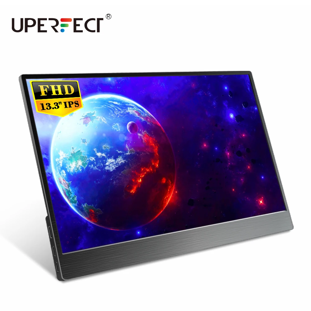 Портативный монитор UPERFECT Full HD 1080P IPS экран 13 3 дюйма встроенные двойные колонки