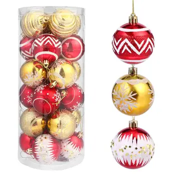

24pcs Xmas Pendants Wonderful Hanging Ball Decor for Decoration Home