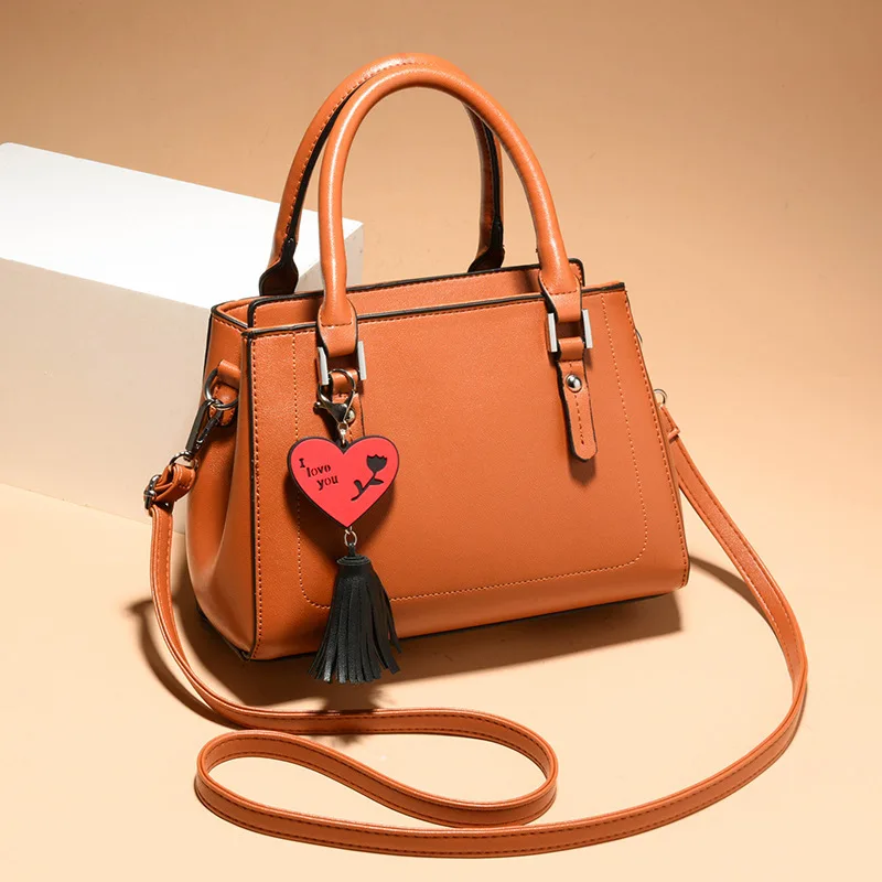 Женские сумки на плечо, женская сумка с наплечной лямкой, женские кожаные сумки, женская сумка S71 - Цвет: Оранжевый