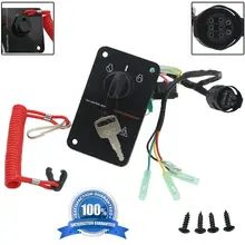 

Outboard Single Engine Key Switch Assembly Panel for Yamaha 704-82570-12-00 Fast