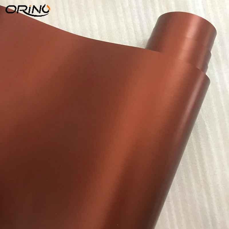 Brown Metallic Chrome Vinyl Film Wrap-2