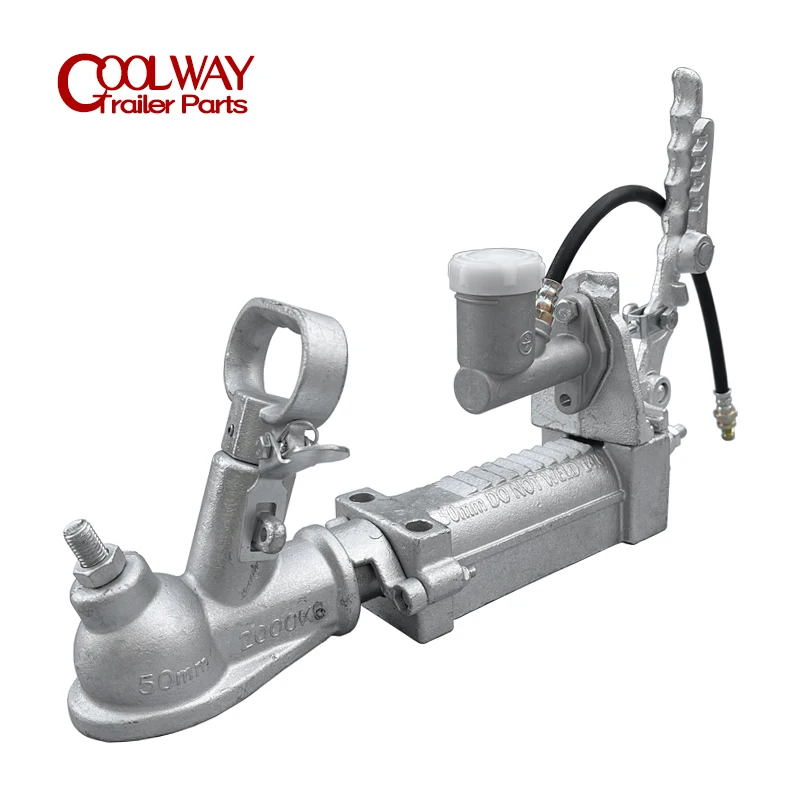Hydraulic Override Coupling Trailer Hitch Ball 50mm Master Cylinder Brake RV Parts Camper Accessories Caravan Components